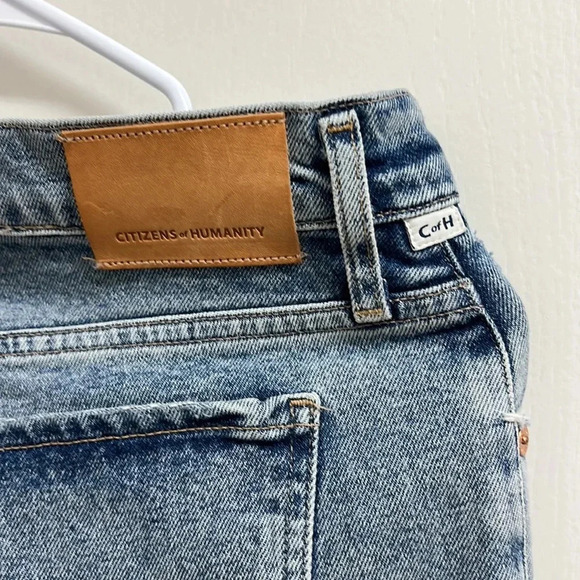 Citizens of Humanity Emerson Denim Blue Jeans Distressed | Size  27 - Picture 10 of 11